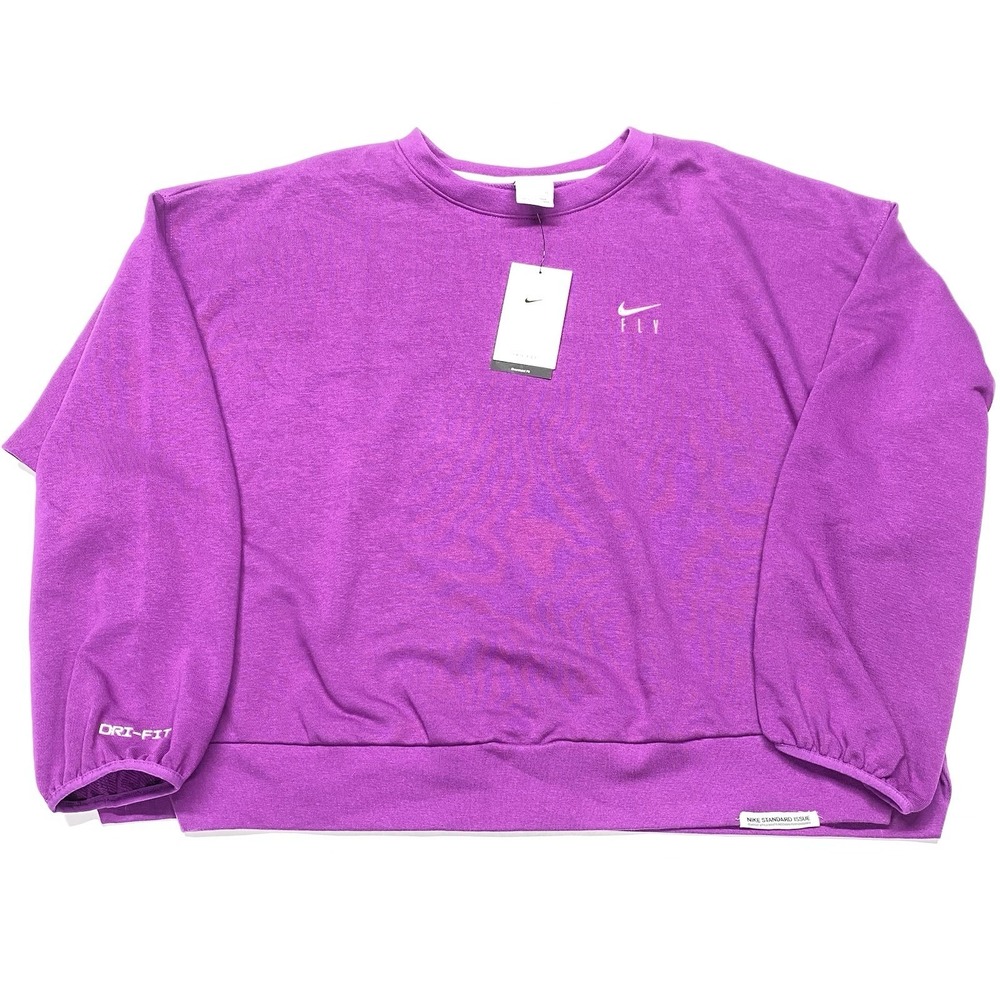 Nike Dri-FIT " We Fly To Defy" Women's Basketball Crew-Neck Sweatshirt NWT Crop